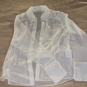 Abercrombie and Fitch sheer button up